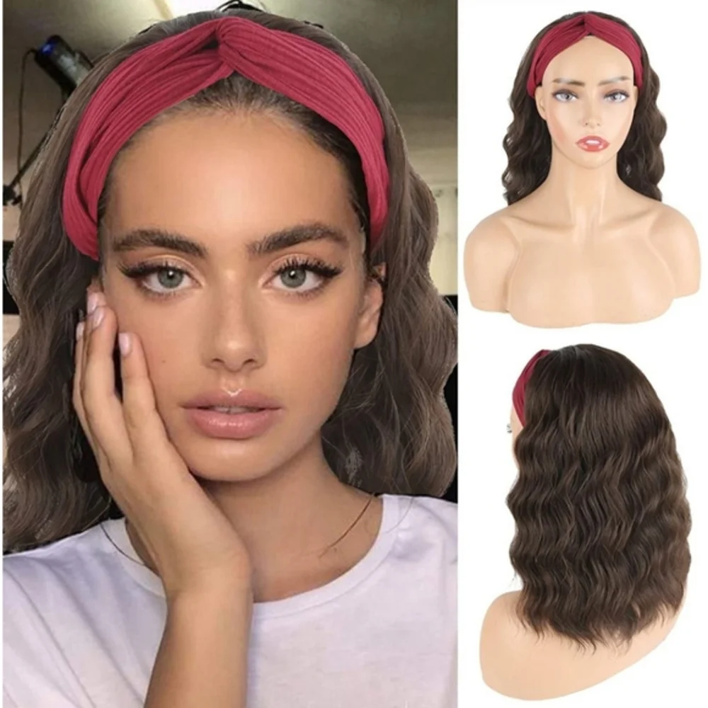 Blooming Hair Bob Headband Wig